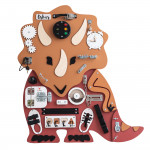 Manipulačná doska / Activity board Triceratops - červená 80 × 70 cm